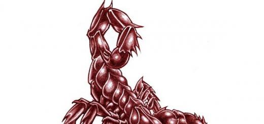 Приснился красный скорпион